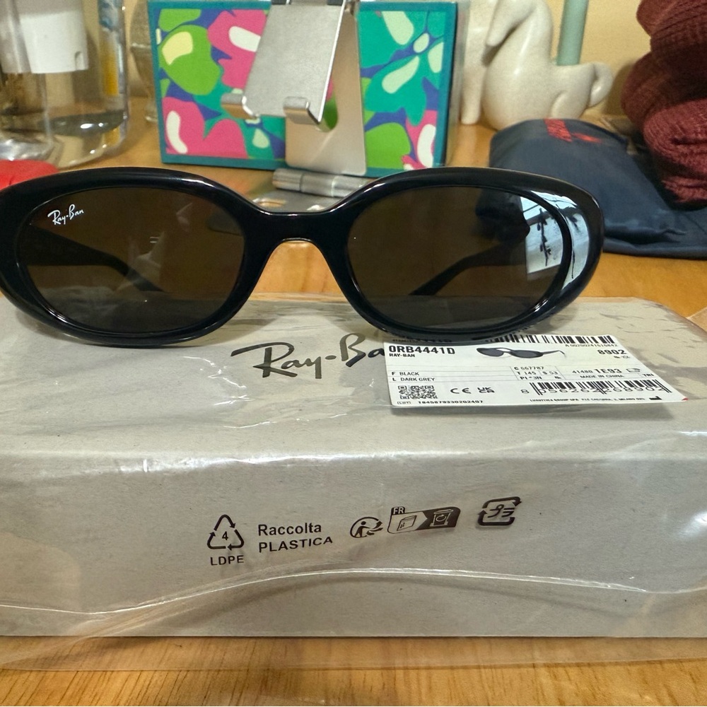 Ray-Ban Black Oval Sunglasses